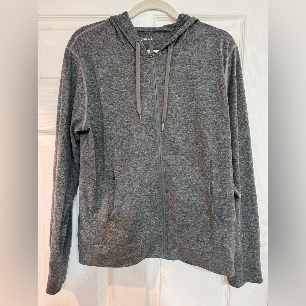 Quince Flowknit Zip-front Hoodie